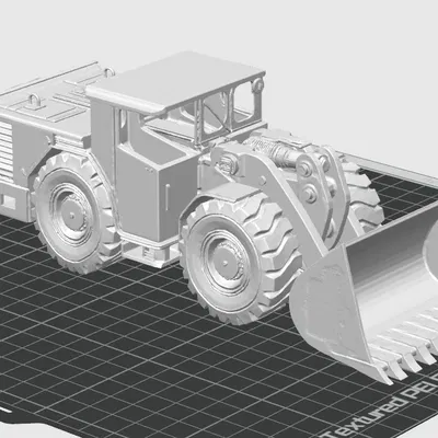 Wheel loader (xe xúc lật) mô phỏng xe làm việc trong mỏ