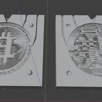 BITCOIN form – mẫu Bitcoin 150 mm (2 phần)