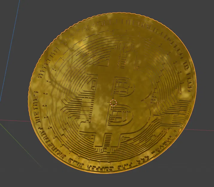 BITCOIN form – mẫu Bitcoin 150 mm (2 phần) - Image 3