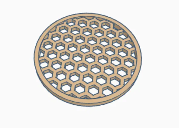 Miếng lót ly (Coaster) họa tiết Honeycomb - Image 1