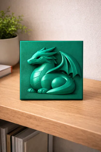 Phù điêu rồng (Dragon Relief) dễ in - Image 1