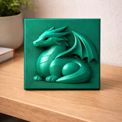 Phù điêu rồng (Dragon Relief) dễ in