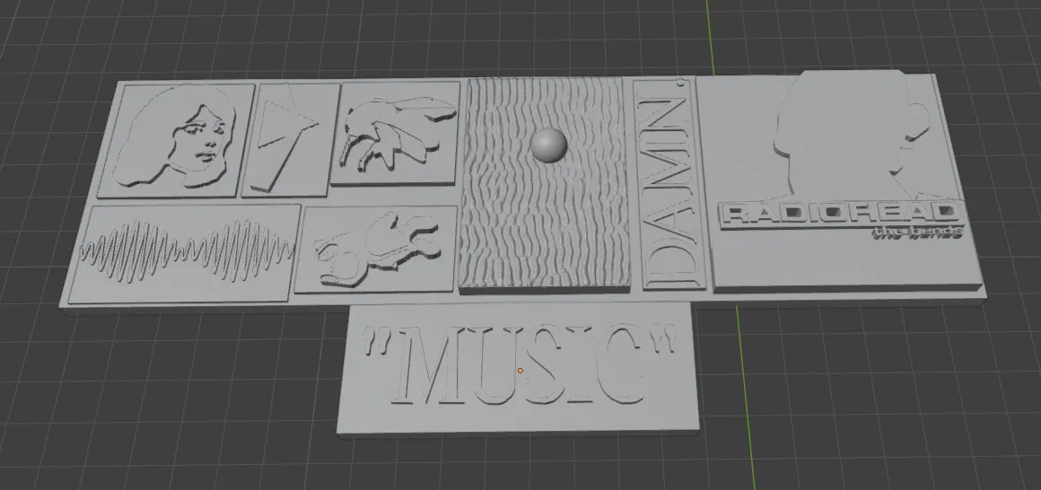 Kệ trưng bày bìa album 3D (3D Album Cover Display) - Image 1