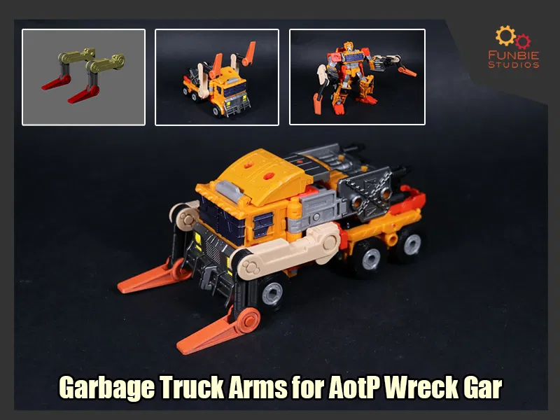 Tay Xe Rác cho Transformers AotP Animated Wreck Gar - Image 1