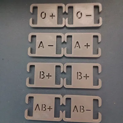 Thẻ MOLLE Nhóm Máu (Blood Type) – MOLLE patch blood type