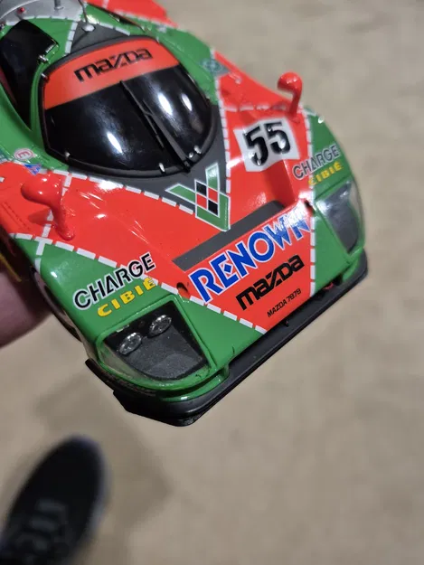 Mazda 787B Mini-Z – Front Splitter và Gia Cường Thân Xe - Image 1