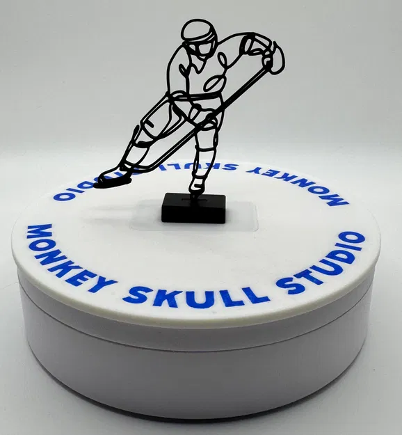 Tượng Line Art Vận Động Viên Hockey - Image 7