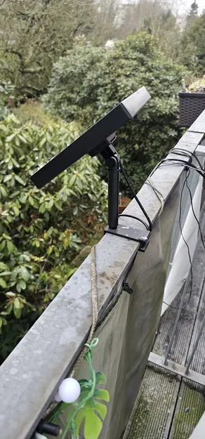 Ngàm gắn lan can ban công cho tấm pin năng lượng mặt trời nhỏ - Image 2