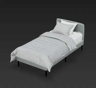 Giường đơn cho mô hình kiến trúc theo tỉ lệ - Image 1