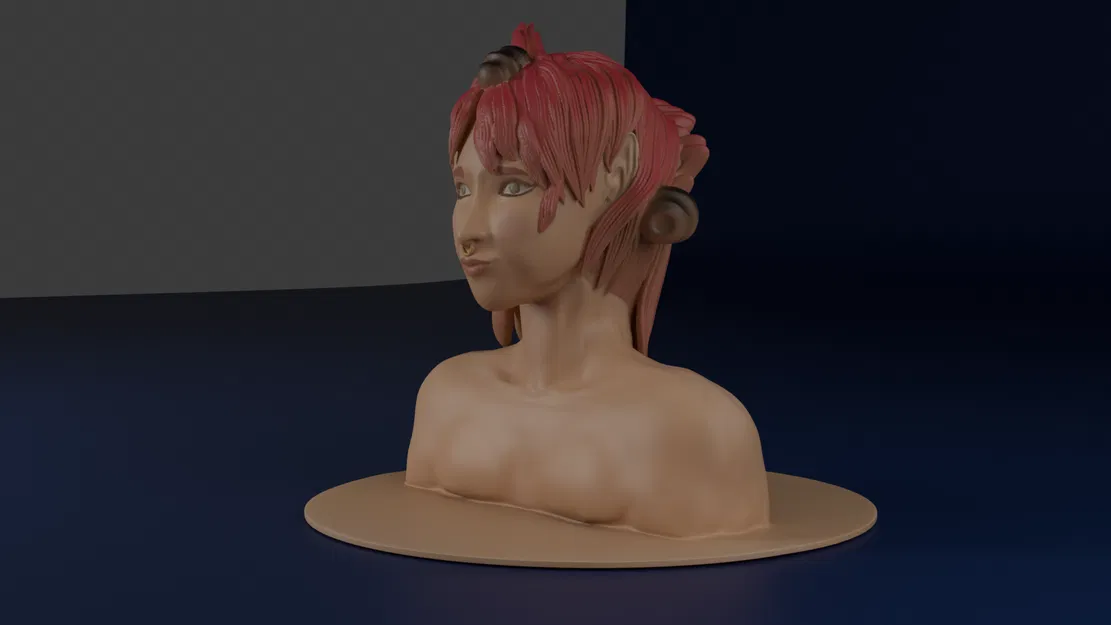 Gakusei – Bust cô gái điêu khắc để sơn - Image 2