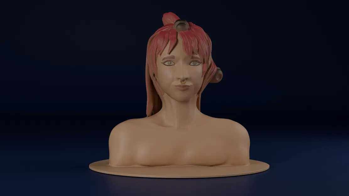 Gakusei – Bust cô gái điêu khắc để sơn - Image 3