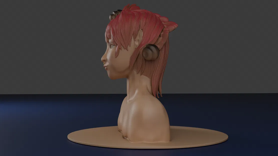 Gakusei – Bust cô gái điêu khắc để sơn - Image 4