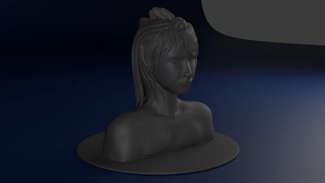 Gakusei – Bust cô gái điêu khắc để sơn - Image 5