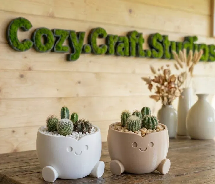 Chậu Cười ♡ – Decor Dễ Thương (Smiling Planter) - Image 4