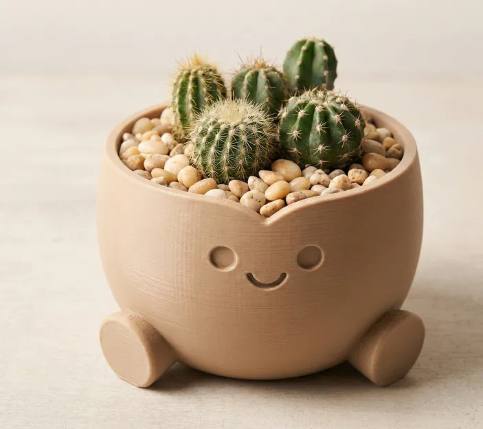 Chậu Cười ♡ – Decor Dễ Thương (Smiling Planter) - Image 5