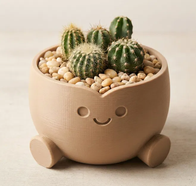 Chậu Cười ♡ – Decor Dễ Thương (Smiling Planter) - Image 7