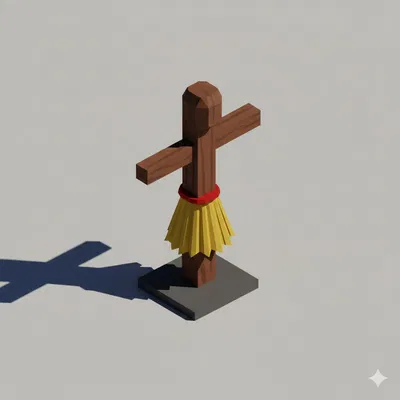 Low Poly Training Dummy (Hình nộm tập luyện Low Poly) để in 3D