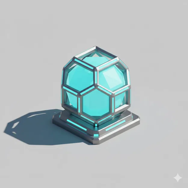 Lõi Năng Lượng Low Poly (Low Poly Energy Core) - Image 1