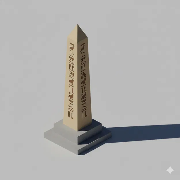 Obelisk Cổ Đại Low Poly - Image 1