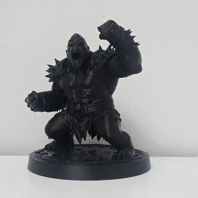 Tượng Chiến Binh Cuồng Nộ Khỉ Đột Bọc Giáp