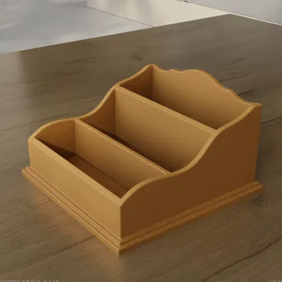 Classic Desk Organizer STL – Khay Organizer Bàn Làm Việc Cổ Điển