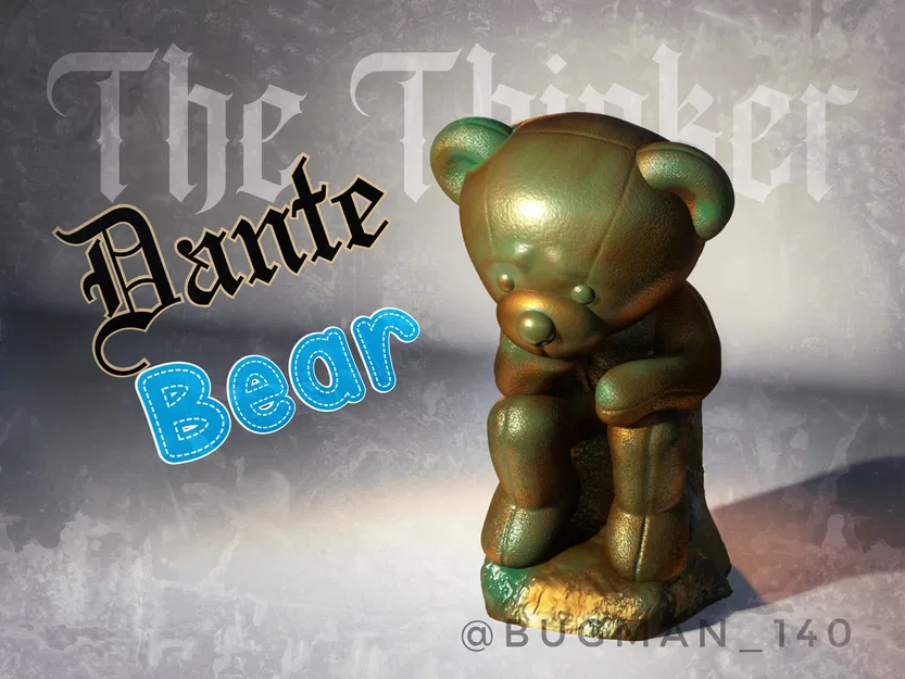 Dante Bear – Chú gấu dễ thương đang suy tư - Image 1