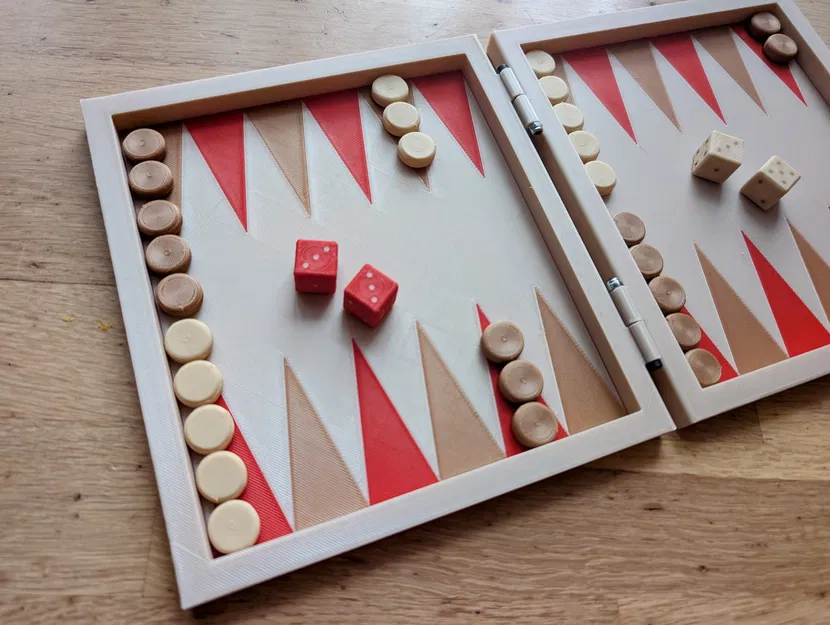 Bộ Backgammon Du Lịch – Multicolor, tối ưu cho máy in nhỏ - Image 1