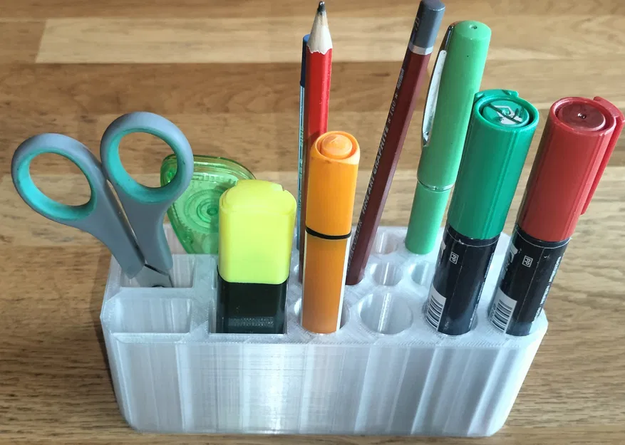 Khay để bút để bàn / Desk Pen Organizer (quà tặng độc đáo cho bé) - Image 1