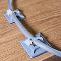 Giá giữ cáp dùng dây rút đơn giản (Simple zip tie cable mount holder) - Thumbnail 4