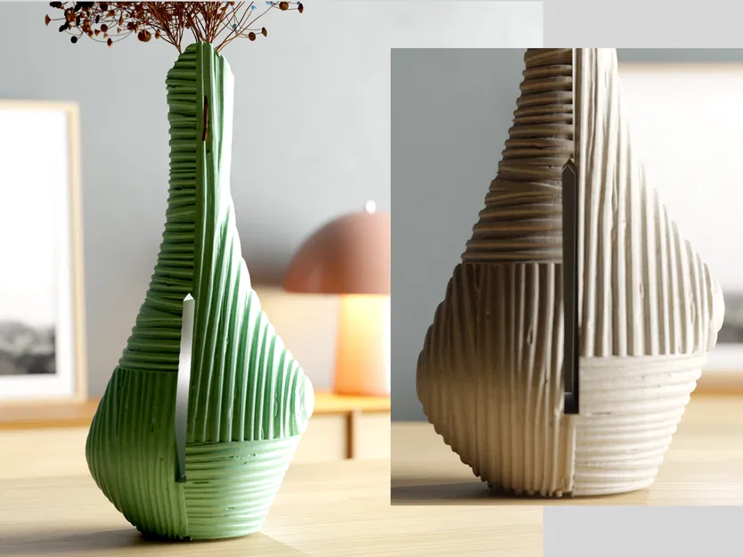 FOREST VASE (Bình hoa vân gỗ Forest) - Image 1