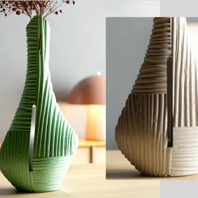 FOREST VASE (Bình hoa vân gỗ Forest)