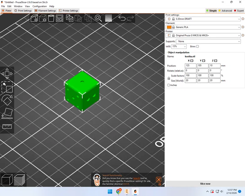 Kostka na házení (xúc xắc để gieo) - Image 1