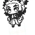 Chibi Rengoku DXF — File cắt laser - Thumbnail 2