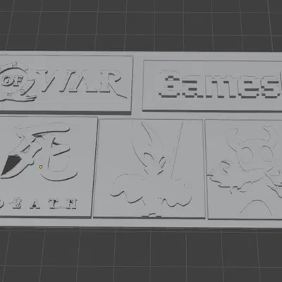 Panel Relief Bìa Game (Video Game Cover Relief Panel)