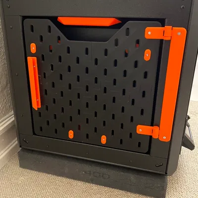 Tấm hông trái cho Prusa Core One (cất print sheet + hộp đồ nghề)