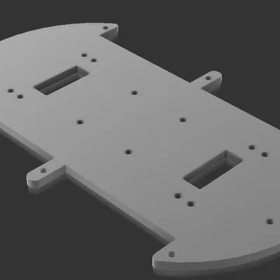 Yourdroid robot smart car motormount-plate – plate đáy gắn motor