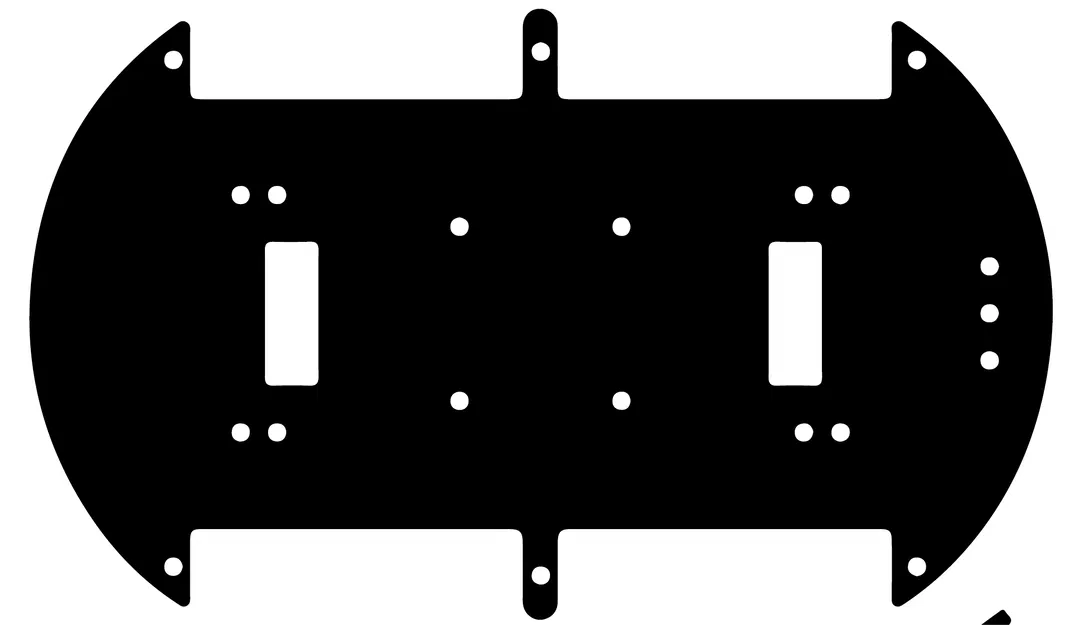 Yourdroid robot smart car motormount-plate – plate đáy gắn motor - Image 2