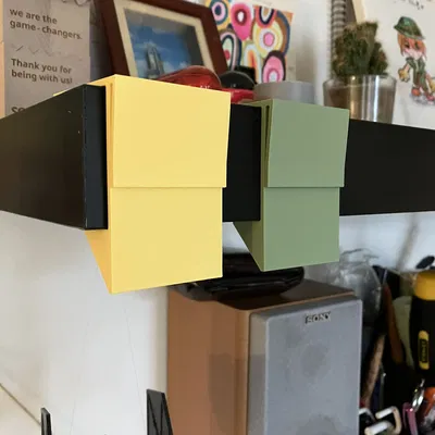 Giá kẹp ảnh/ghi chú cho kệ IKEA LACK (hoặc kệ dày 50 mm)