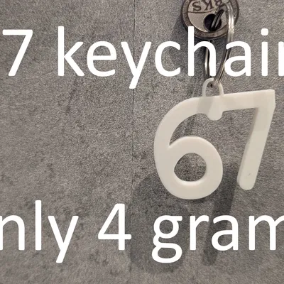 Móc khóa 67 (chỉ 4 gram)