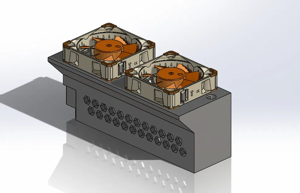 SKR 3 ez - Ống dẫn gió làm mát driver cho 2 quạt 40mm - Image 1