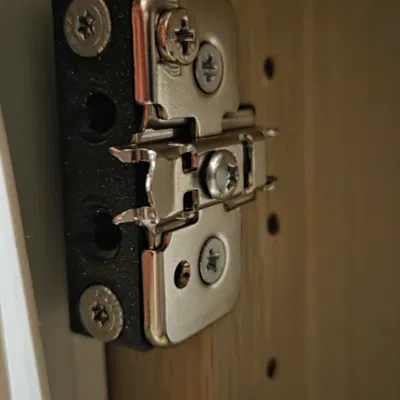 Adapter đảo chiều bản lề cửa góc Ikea Pax (reverse hinge)