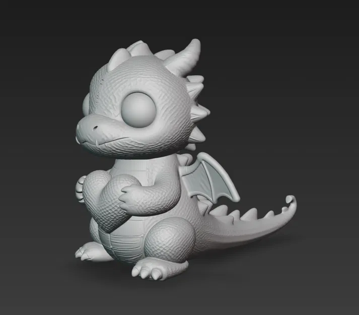 DRAGHETTO UNCINETTO – Rồng dễ thương (mẫu in 3D) - Image 3