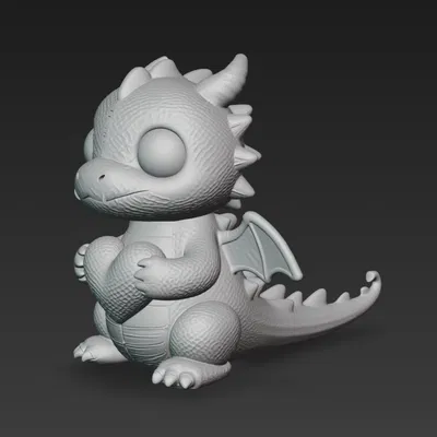 DRAGHETTO UNCINETTO – Rồng dễ thương (mẫu in 3D)