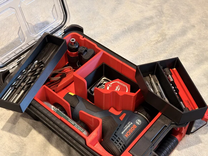 Khay insert Milwaukee Packout cho máy khoan Bosch GSR 120-Li - Image 3