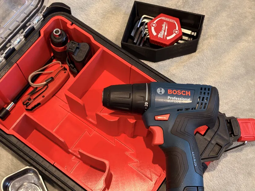 Khay insert Milwaukee Packout cho máy khoan Bosch GSR 120-Li - Image 6