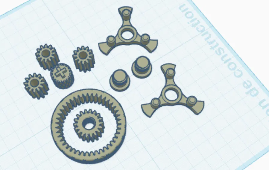Đồ chơi fidget spinner bánh răng (Geared fidget spiner gadget) - Image 1