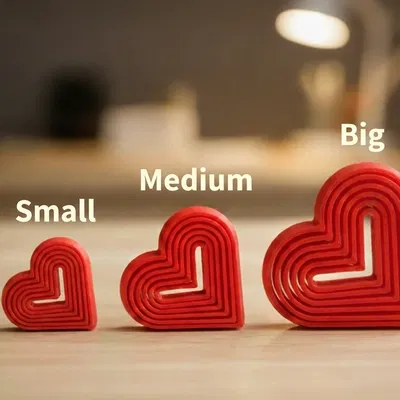 Fidget Cuore Infinito – Fidget Trái Tim Thư Giãn In 3D