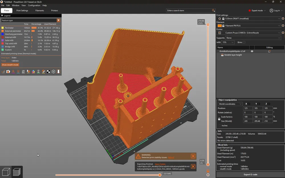 Máng ăn chim kiểu Alpine – Bản lớn (Bird Feeder Alpine Style - Big One) - Image 4