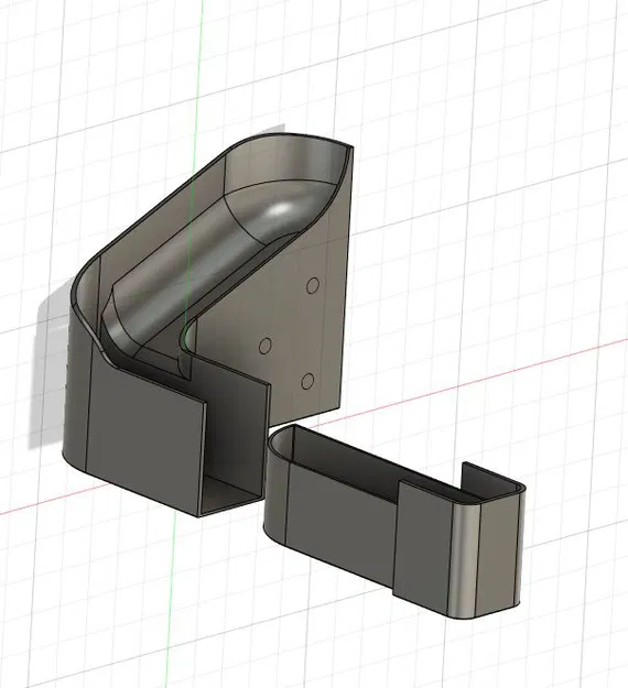 Thùng hứng poop shoot tháo rời cho Bambu Lab X1-Carbon / P1P / P2S - Image 2