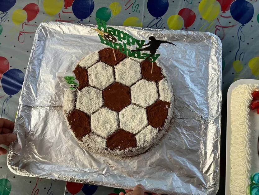 Stencil trang trí bánh hình quả bóng - Image 2